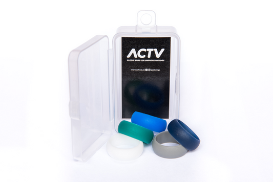 ACTV men's silicone wedding ring-- Sleek and flexible design for active lifestyles